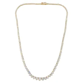 10 Carat Diamond Riviera Tennis Necklace