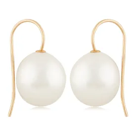 14k Gold Baroque Pearl Drop Earrings