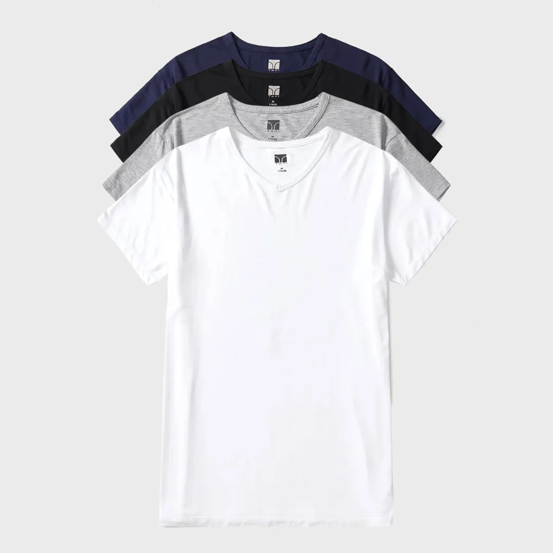 4 Pack Silktouch TENCEL™ Modal Air V Neck Tee