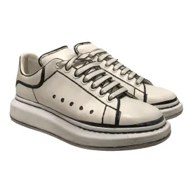 Alexander McQueen/Low-Sneakers/EU 42/Border/WHT/