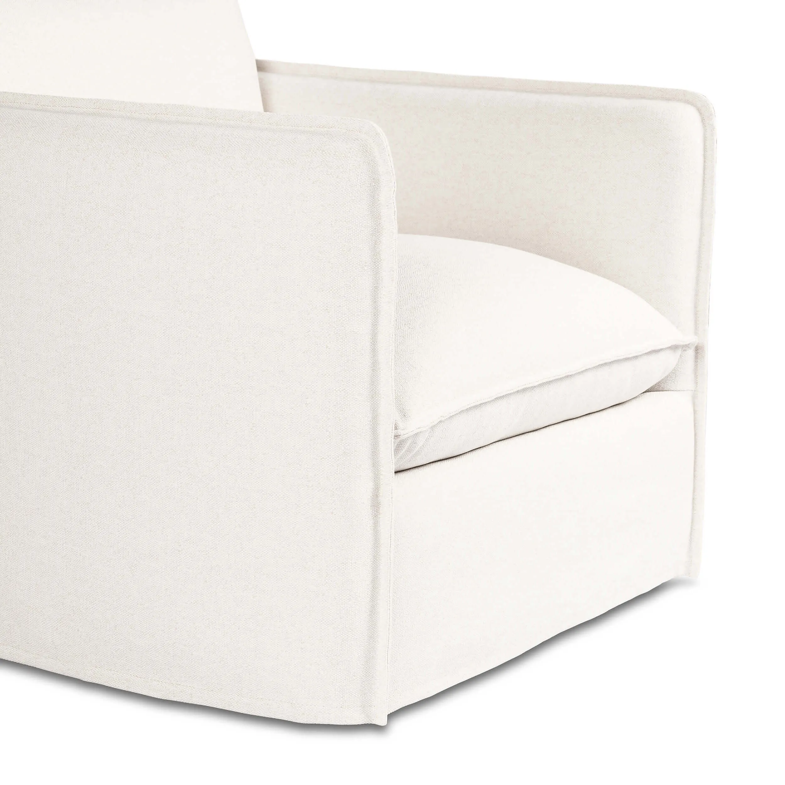 Andre Outdoor Swivel Chair, Alessi Linen