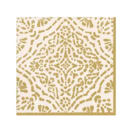 Anika Ivory/Gold Lunch Napkins