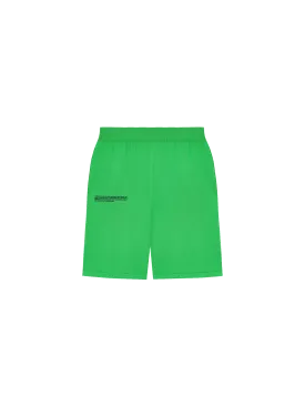 Archive Organic Cotton Knit Shorts—jade green