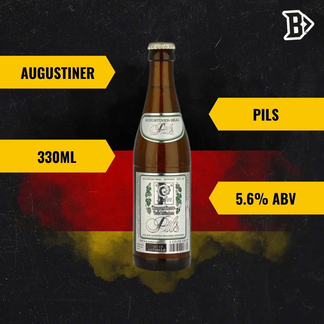 Augustiner German Pils 330ml Bottles - 5.6% ABV (12 Multipack)