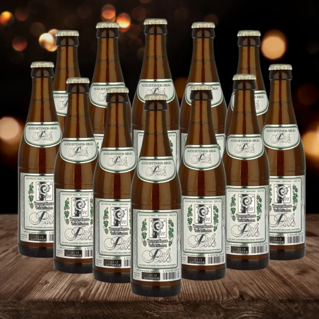 Augustiner German Pils 330ml Bottles - 5.6% ABV (12 Multipack)