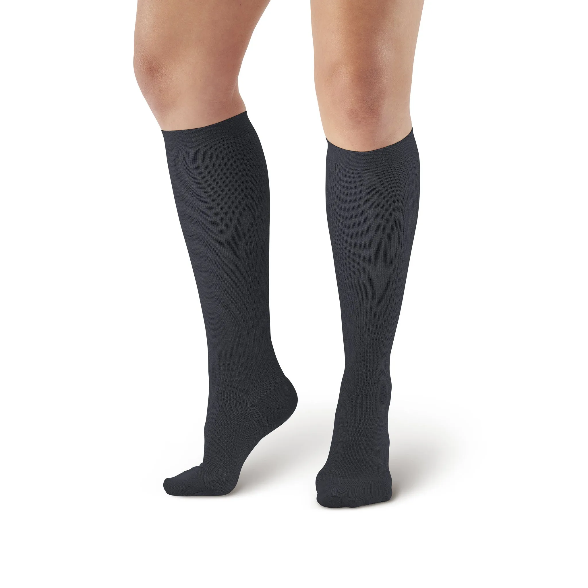 AW Style 113 Women's Cotton Trouser Knee High Socks - 15-20 mmHg