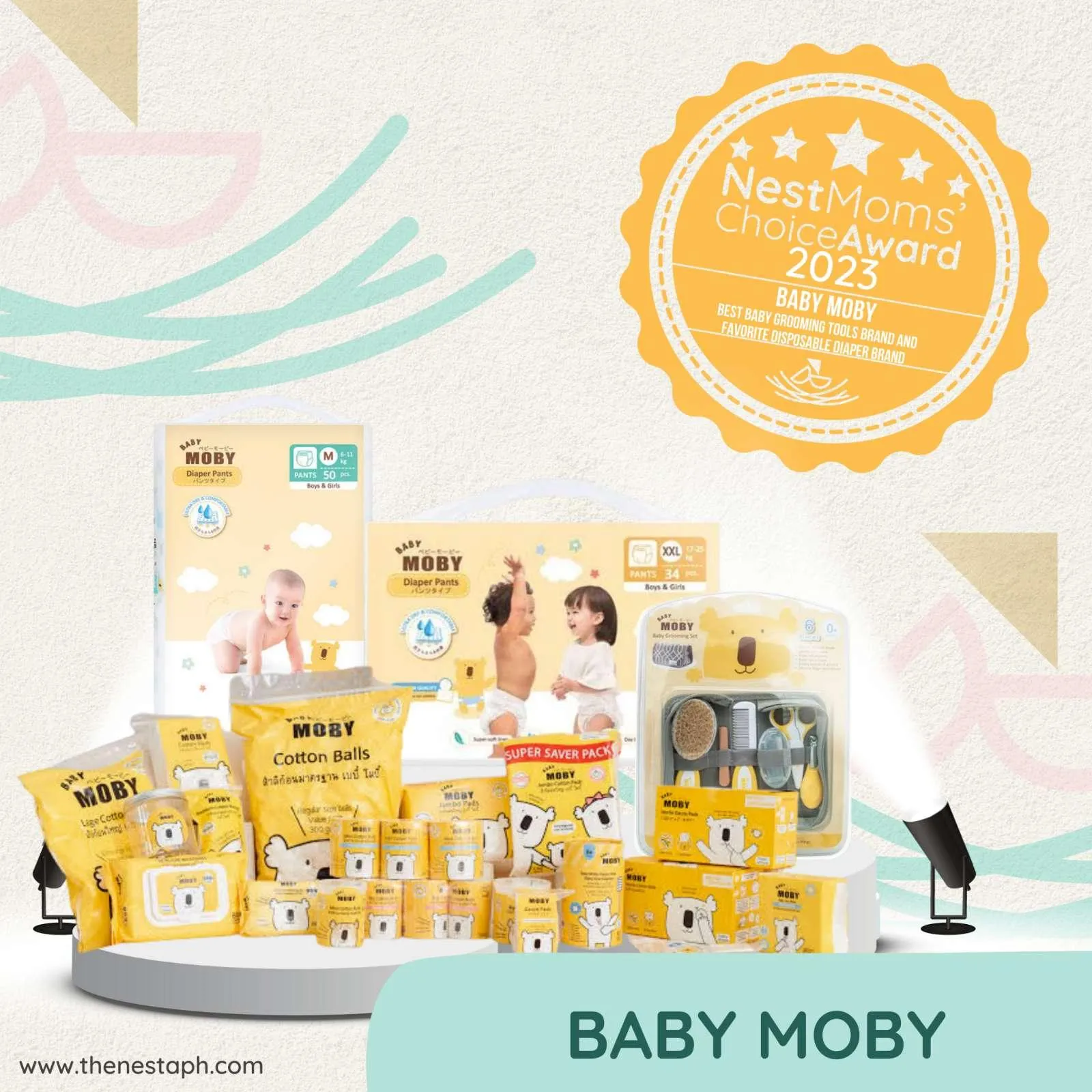 Baby Moby Tape Diapers - Small (3-6kgs)