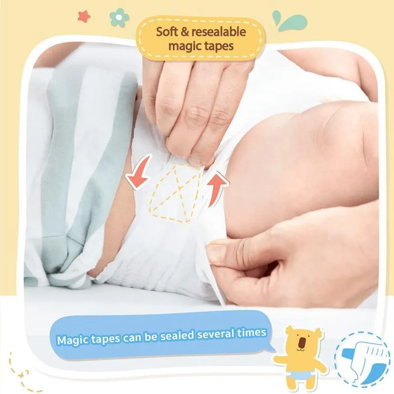 Baby Moby Tape Diapers - Small (3-6kgs)