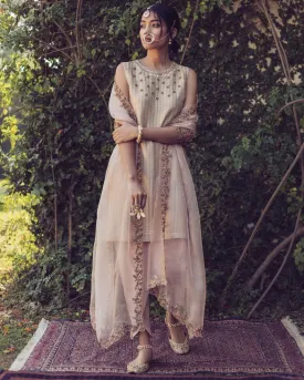 Banarsi Kurta With Organza Dupatta