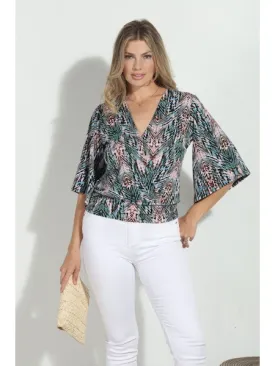 Banded Kimono Top