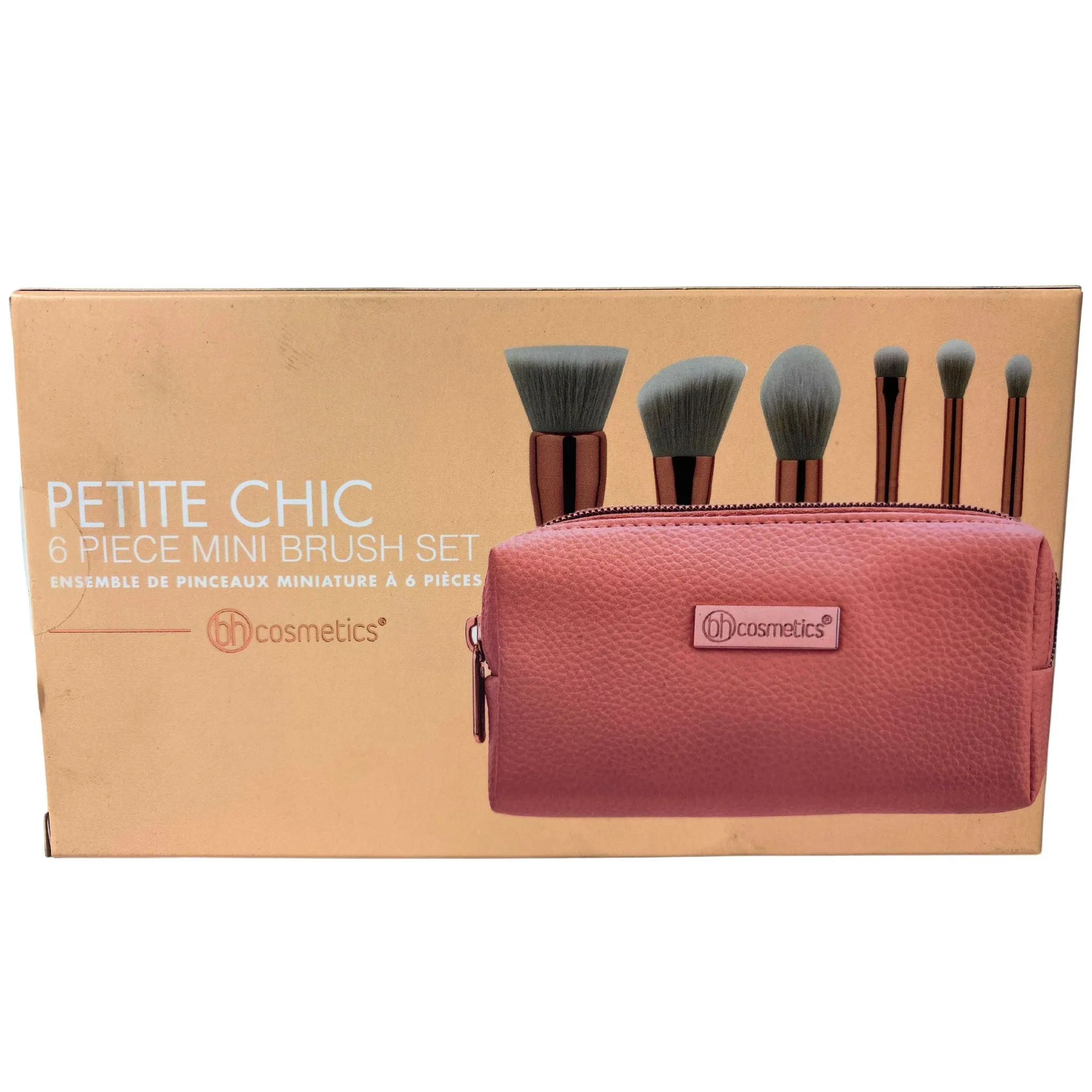 BH Cosmetics Petite Chic 6 piece Mini Brush Set include Case (24 Pcs Lot)