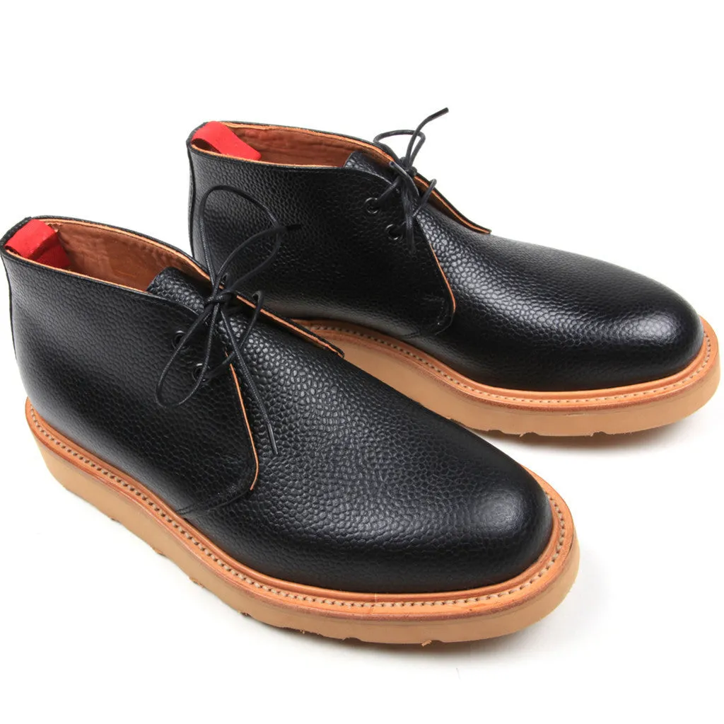 Black Grain Chukka Boot