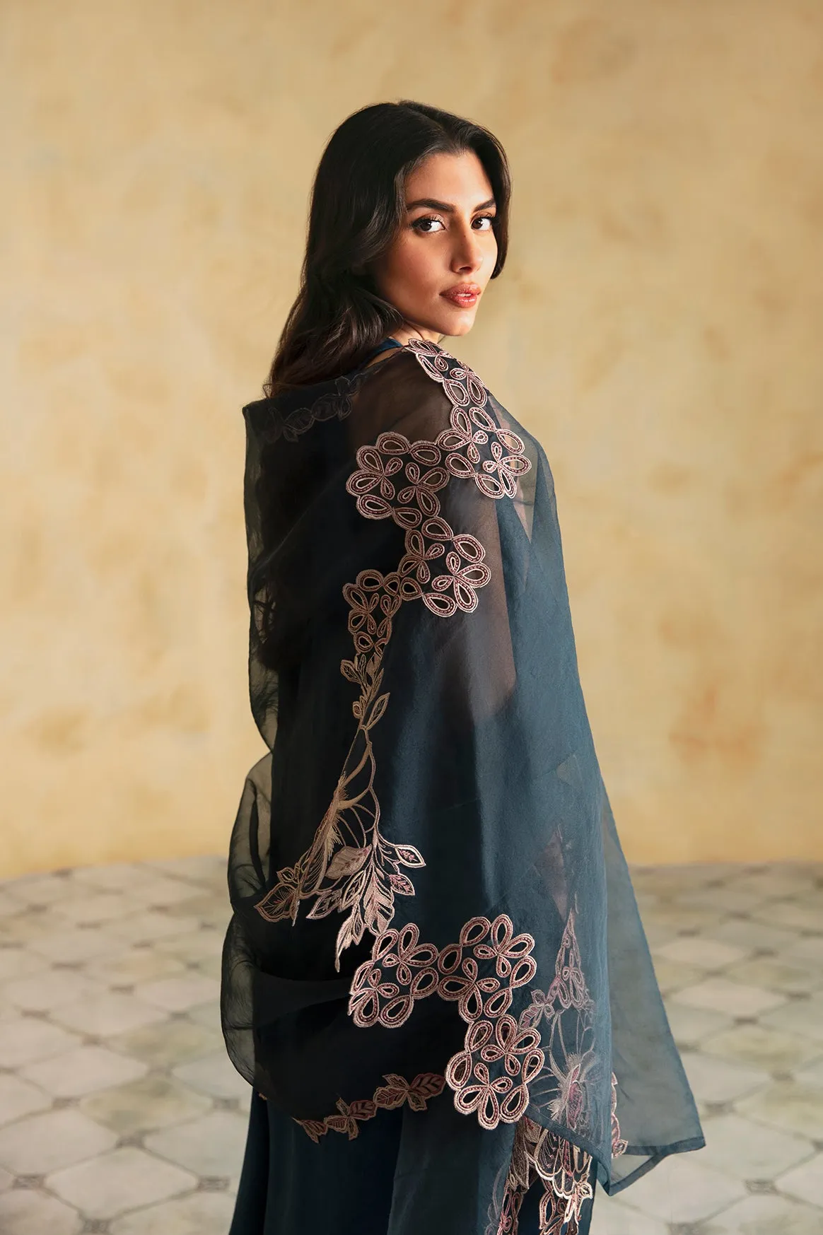 Blue Dupatta