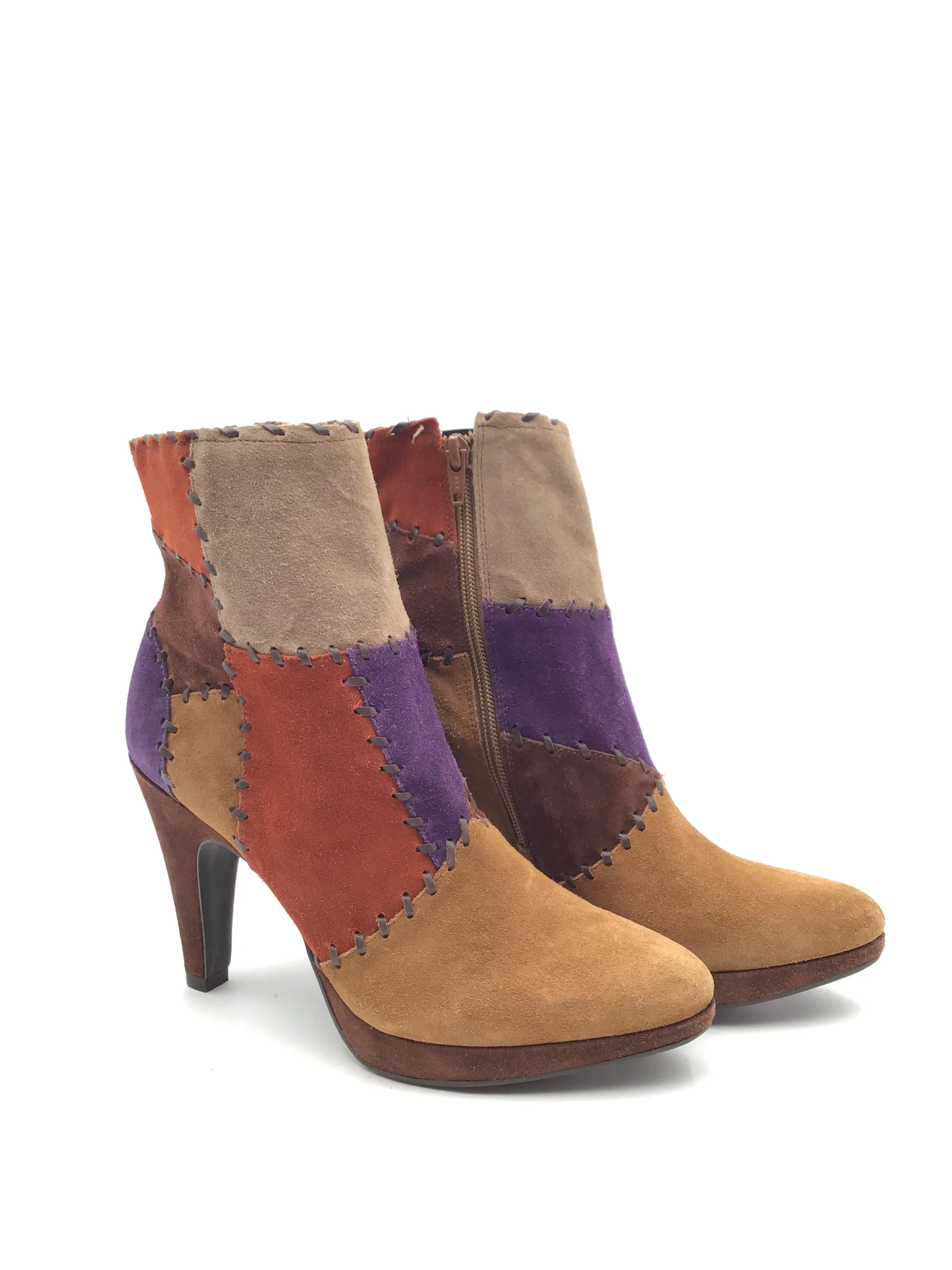 Boots Ankle Heels By Gianni Bini In Multi-colored, Size: 8.5