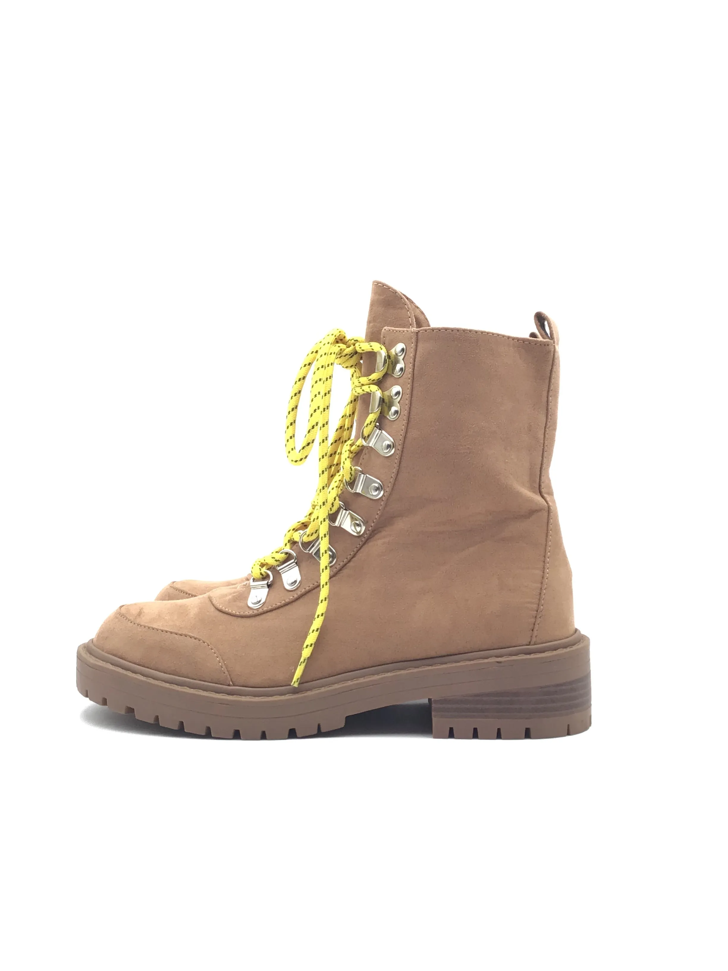 Boots Combat By Clothes Mentor In Tan, Size: 8