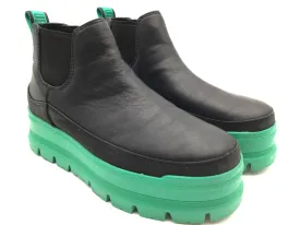 Boots Designer By Ugg In Black & Green, Size: 9.5