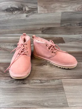 Boots Designer By Ugg In Peach, Size: 8