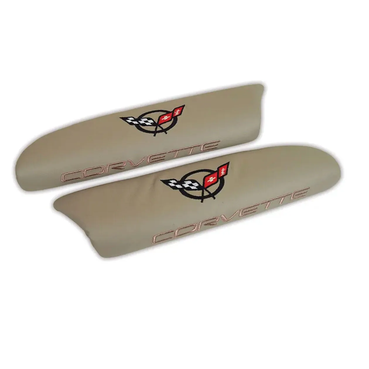 C5 Corvette Embroidered Leather Arm Rest Pads