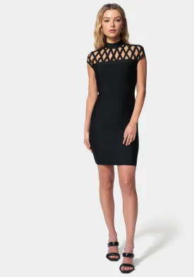 Caged Bandage Mini Dress