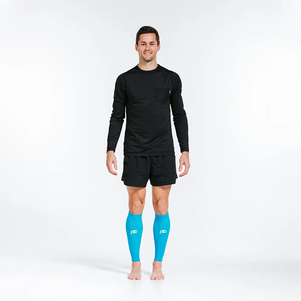 Calf Sleeves, Neon Blue