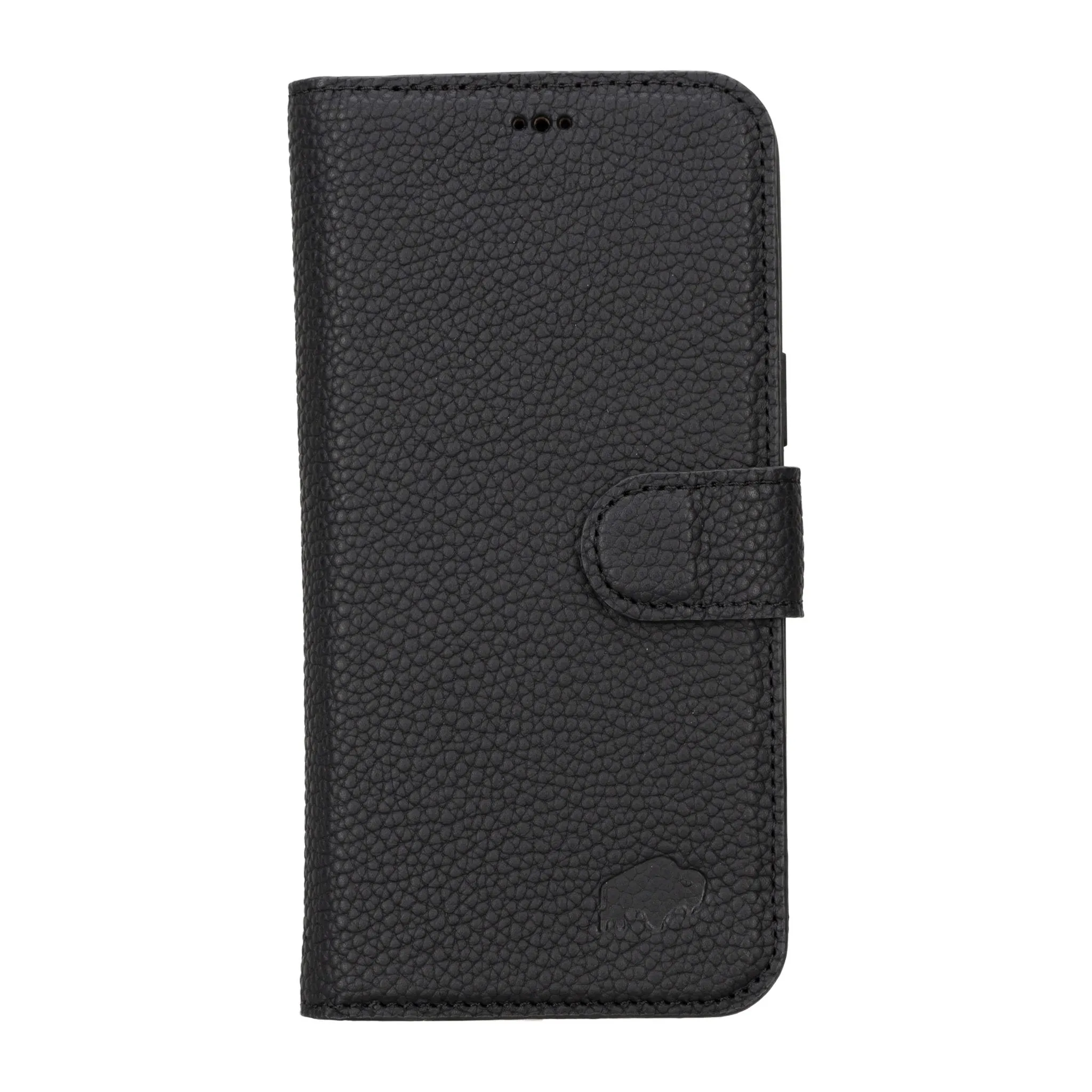 Carter iPhone 16 Pro Max Wallet Case, Pebble Black