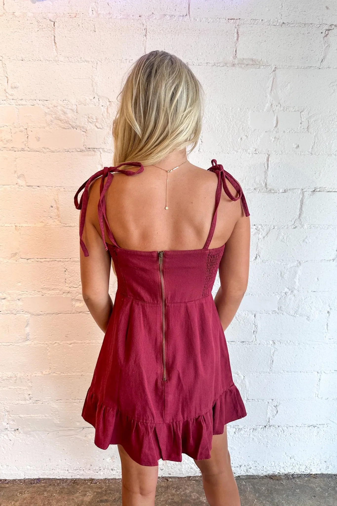 Country Darling Ruffle Hem Dress