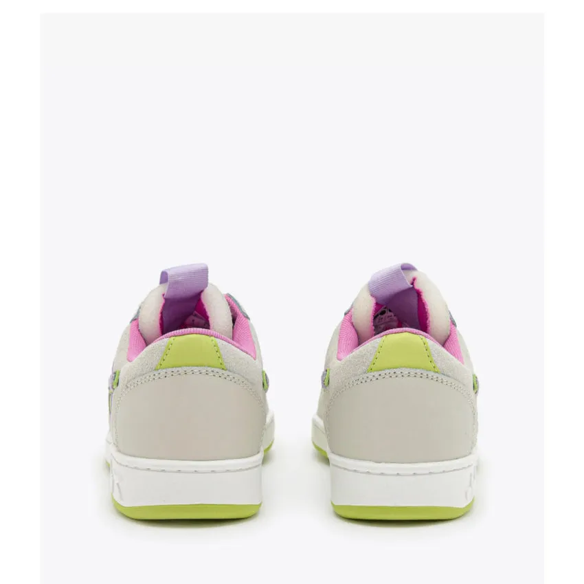 DIADORA SNEAKERS MAGIC BASKET LOW LABEL WN BIANCO-VERDE LIME