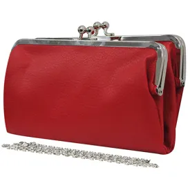 Double Frame Red NGIL Vintage Style Wallet