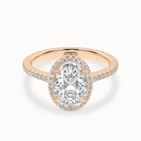 Ellipse Signature Halo Ring