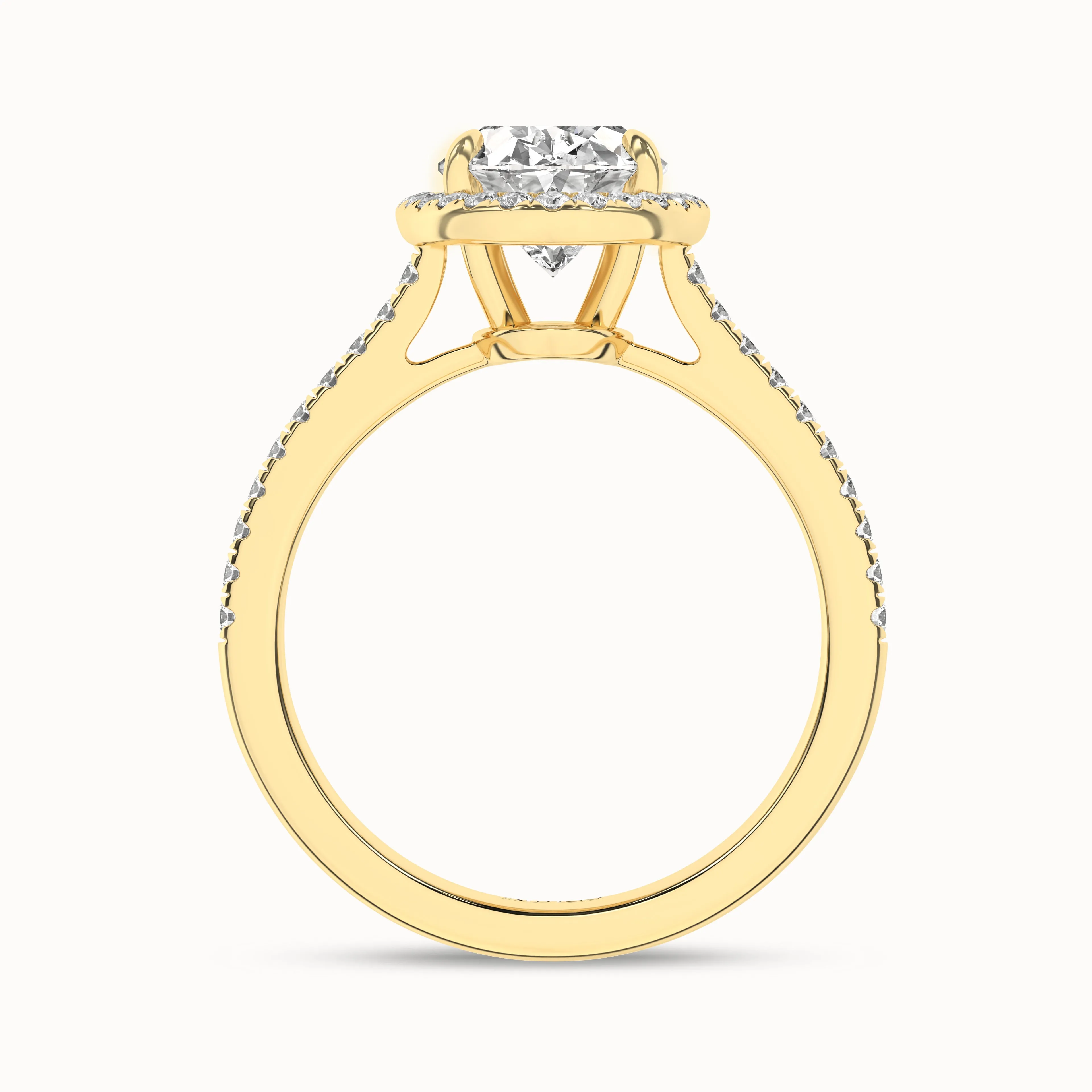 Ellipse Signature Halo Ring