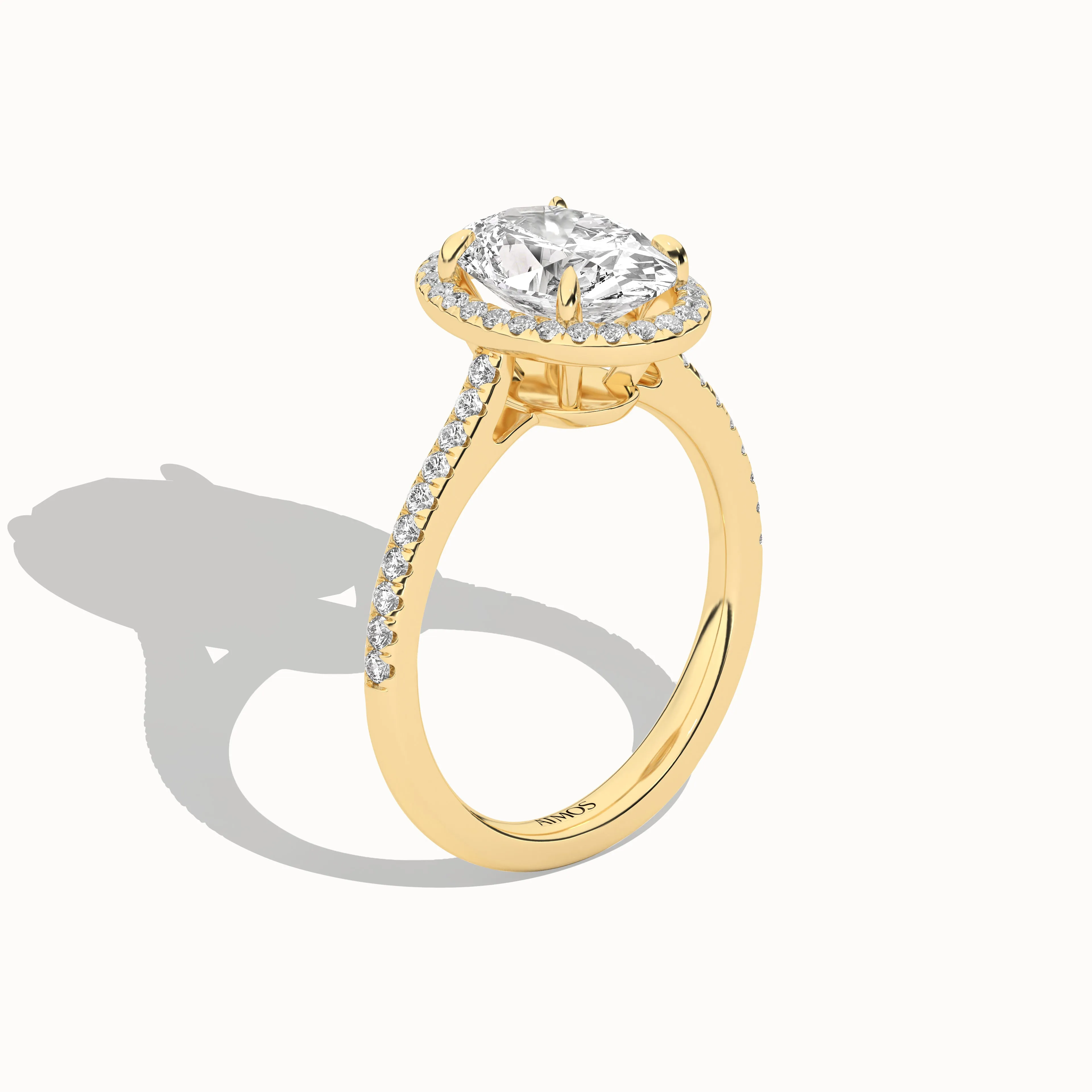 Ellipse Signature Halo Ring