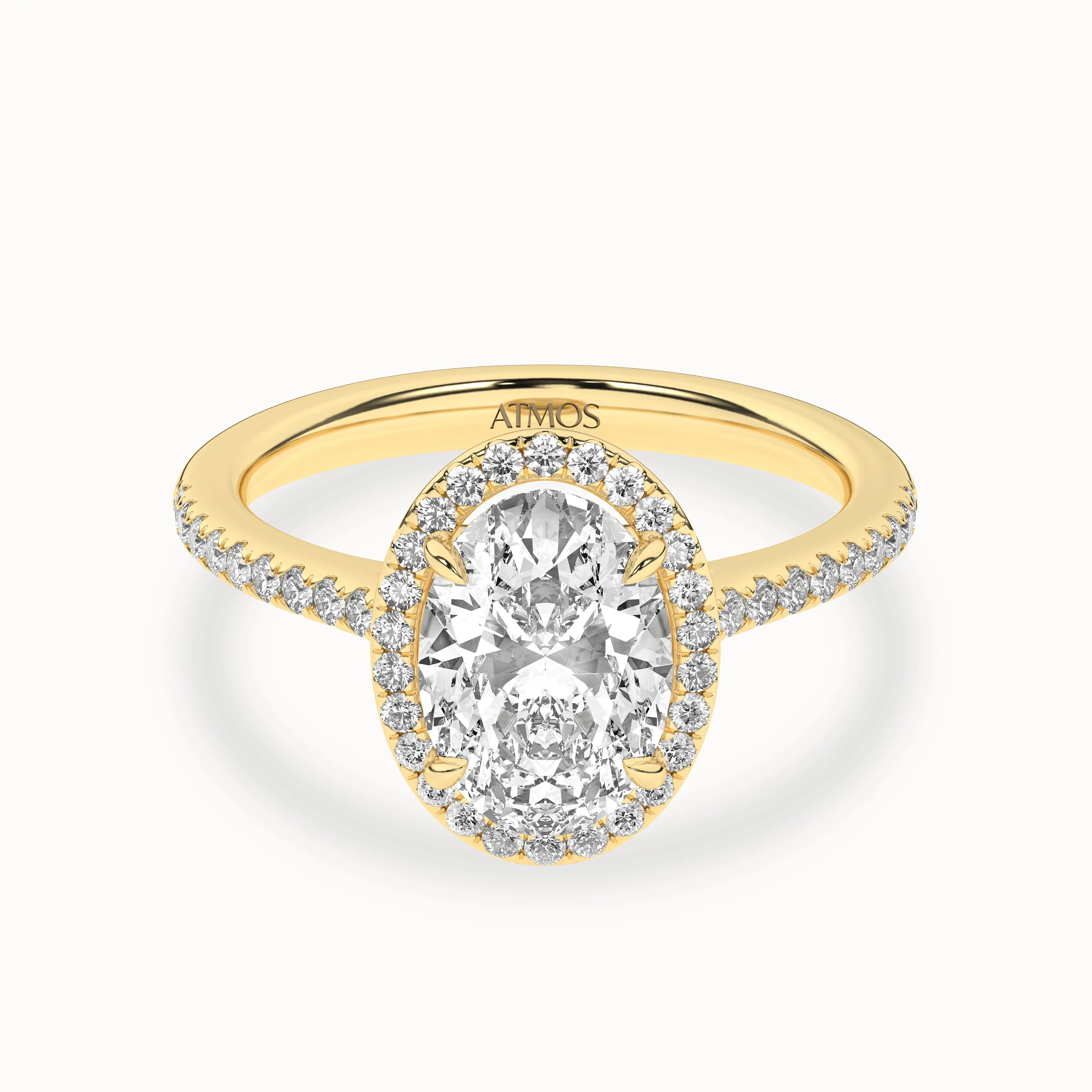 Ellipse Signature Halo Ring