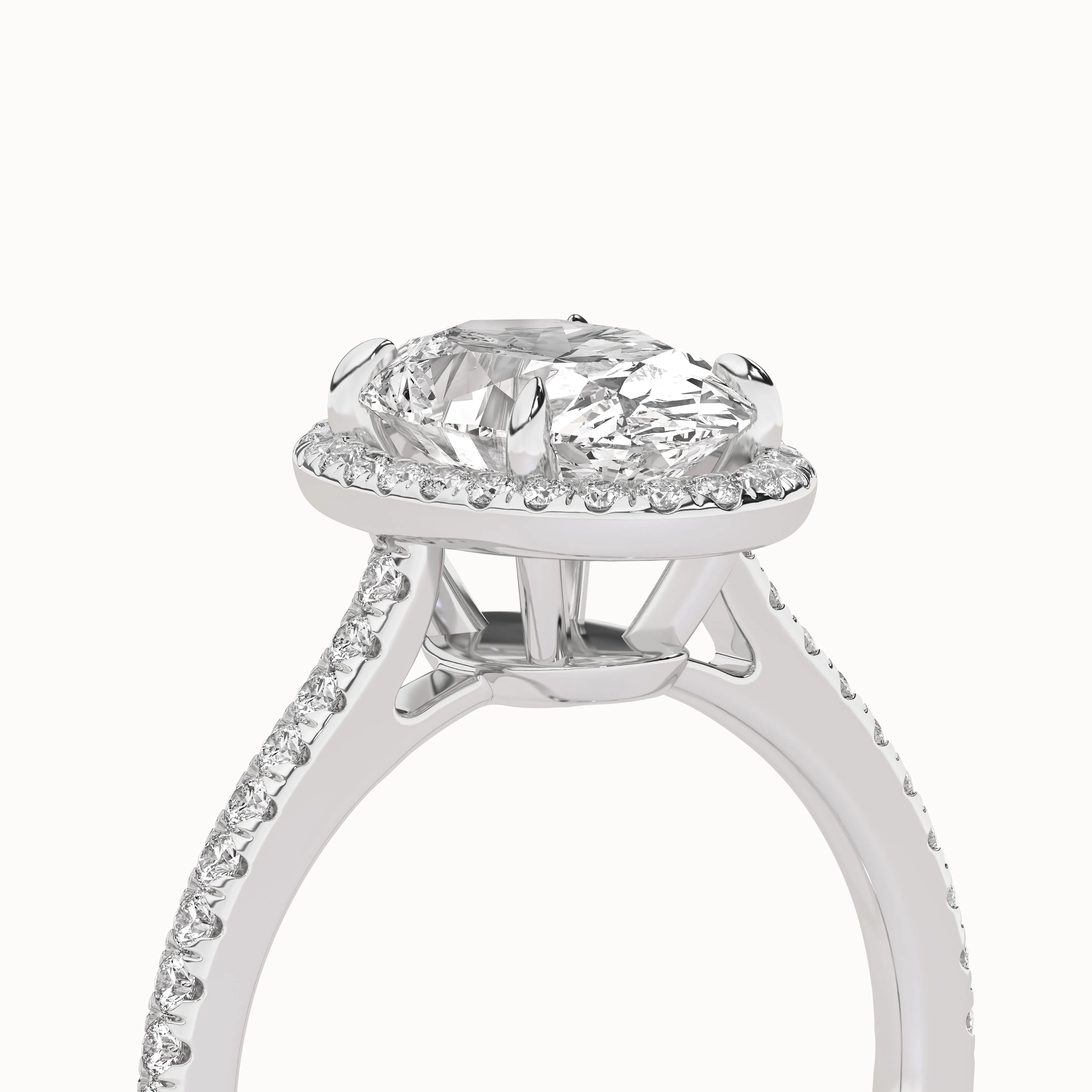 Ellipse Signature Halo Ring