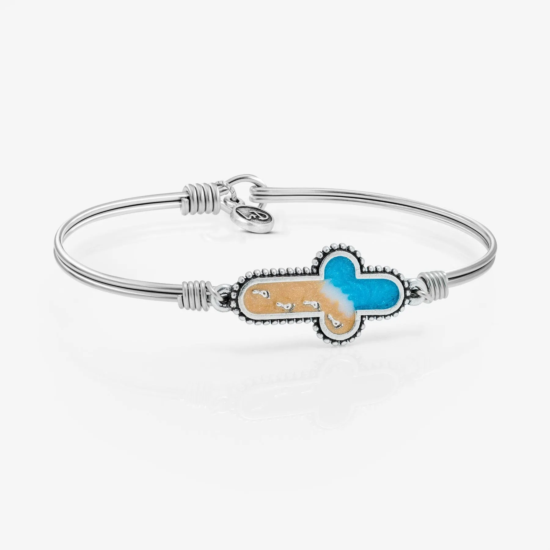 Footprints of Faith Bangle Bracelet