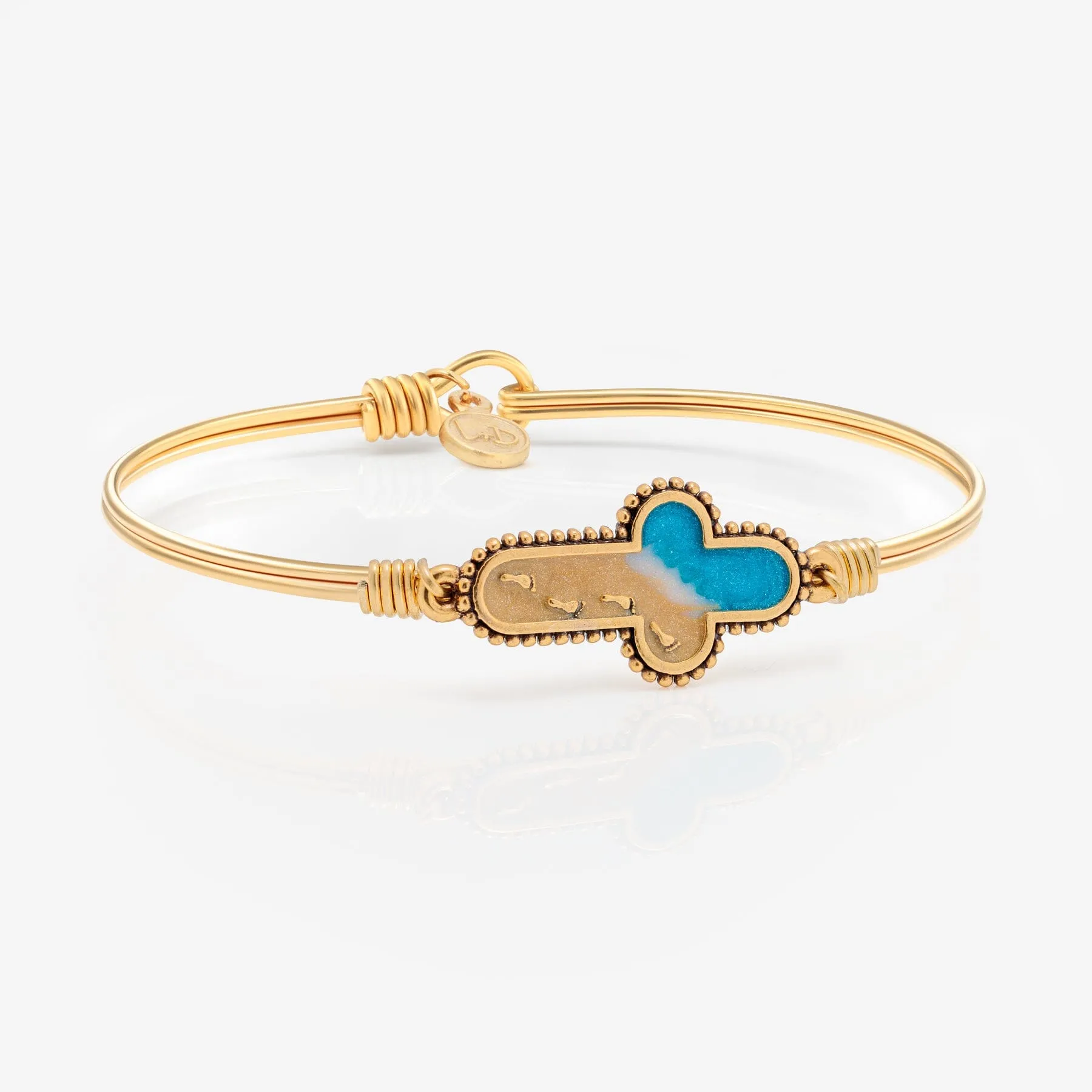 Footprints of Faith Bangle Bracelet