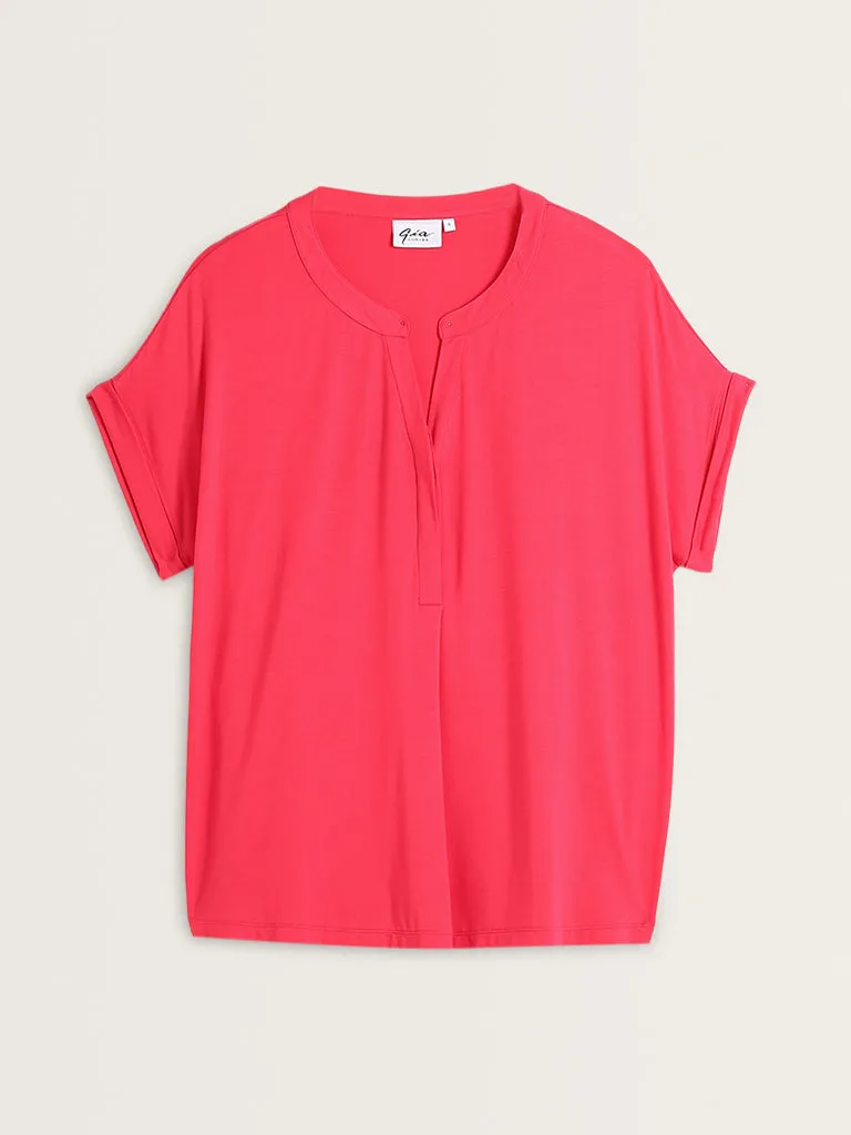 Gia Magenta Solid Top