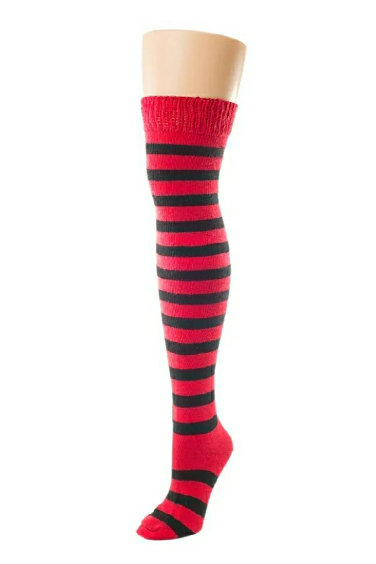 Horizontal Striped Cotton Socks - wide stripe