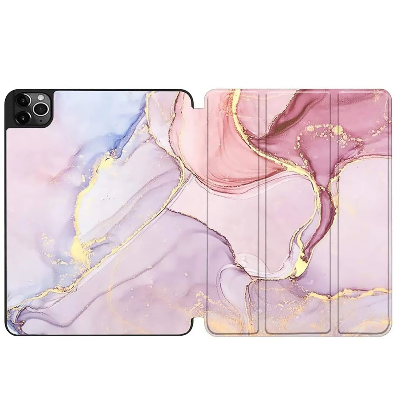 Inspire Series Tri-Fold Folio Marble Design Case - iPad Pro 11"