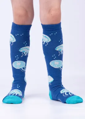 Jellyfish Glow-in-the-Dark Kids' Knee Socks