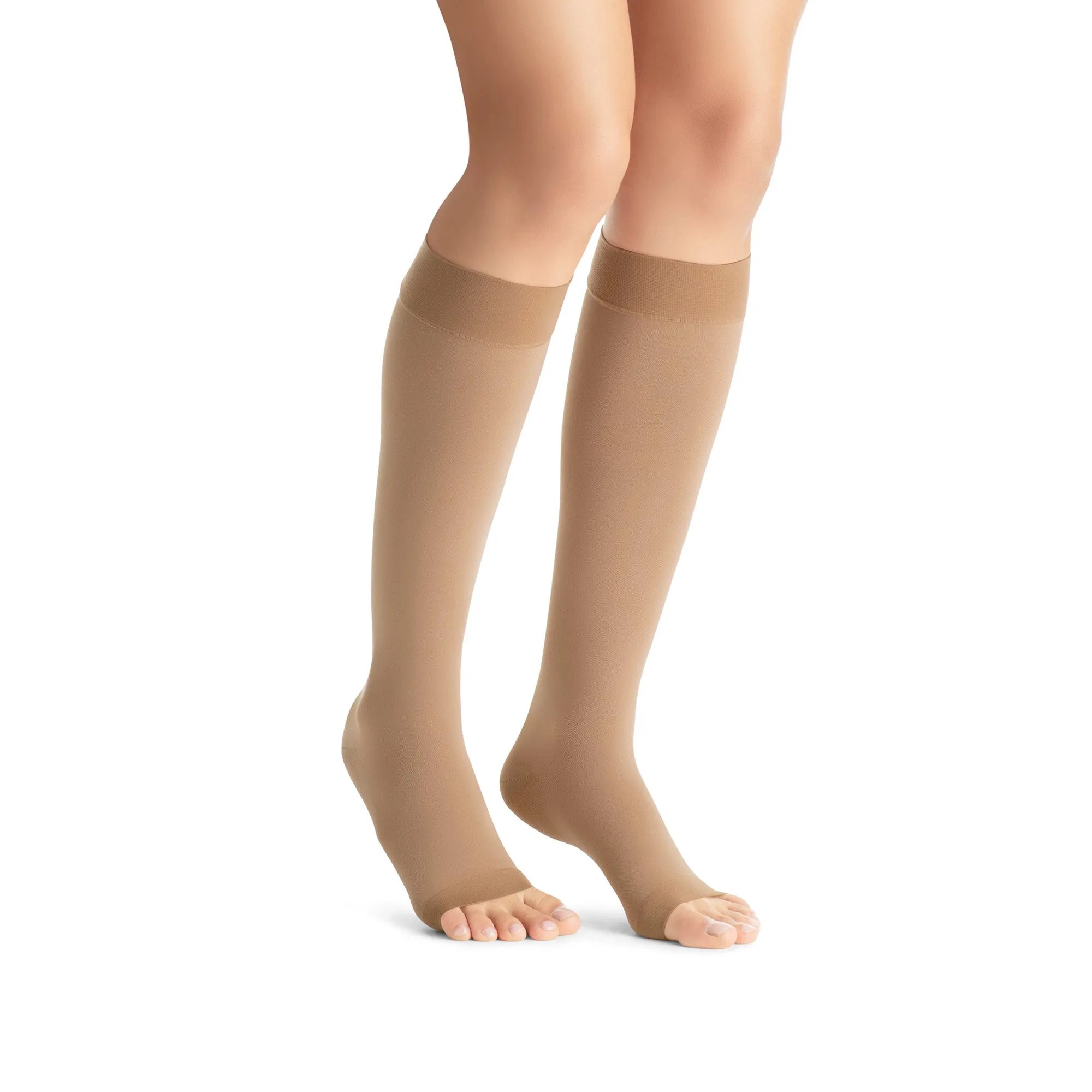 Jobst Opaque Open Toe Maternity Knee Highs - 15-20 mmHg