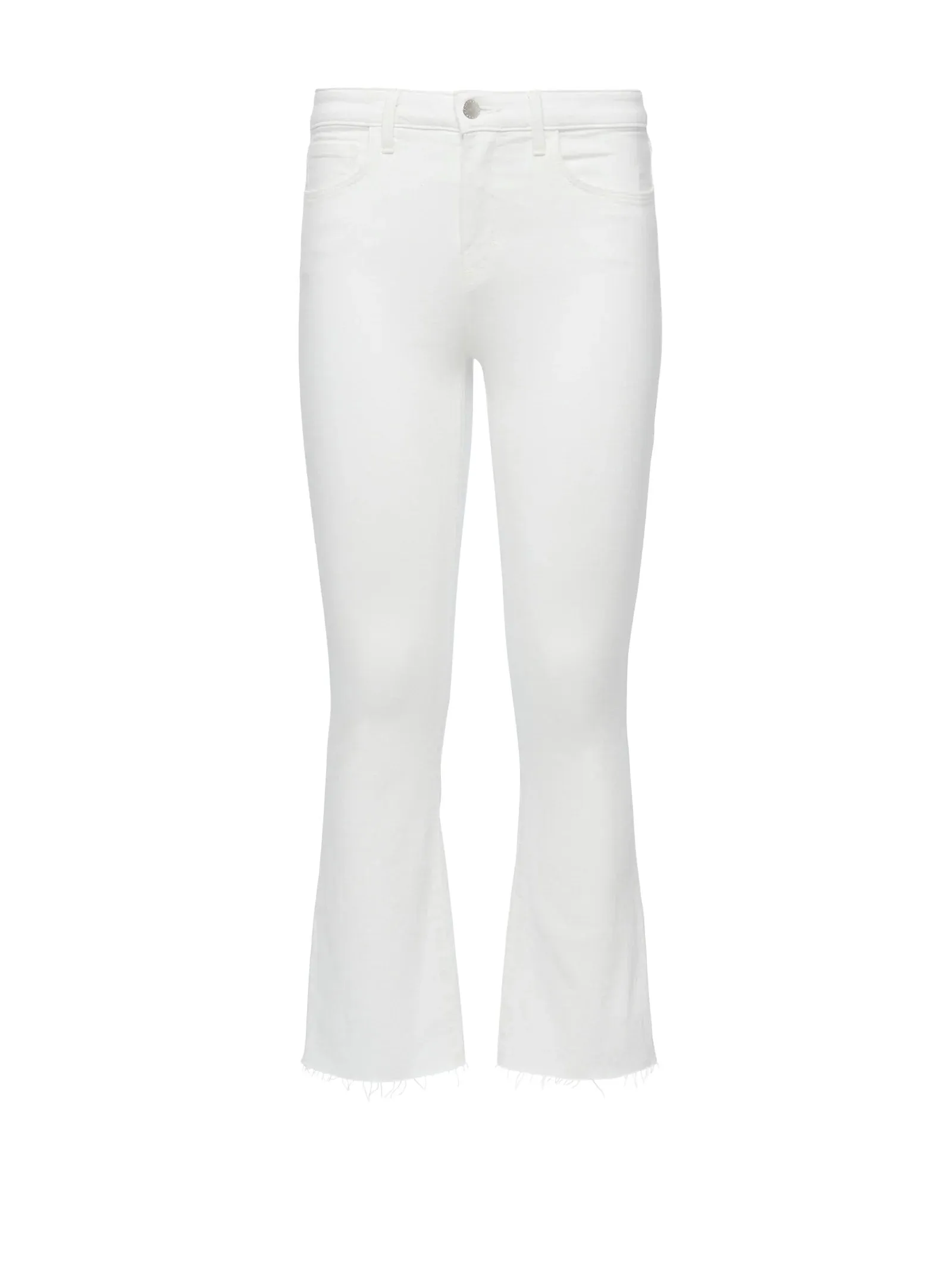 Kendra Crop Flare Blanc