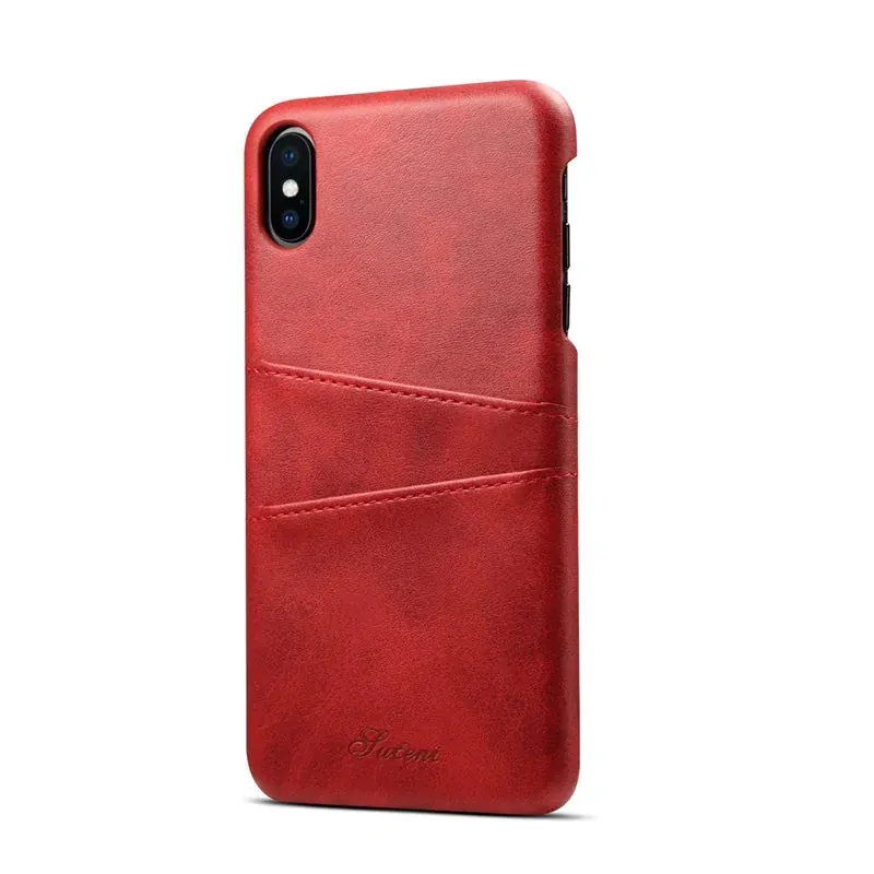 Luxury Leather Phone Back Cover - Vegan leather - Imported