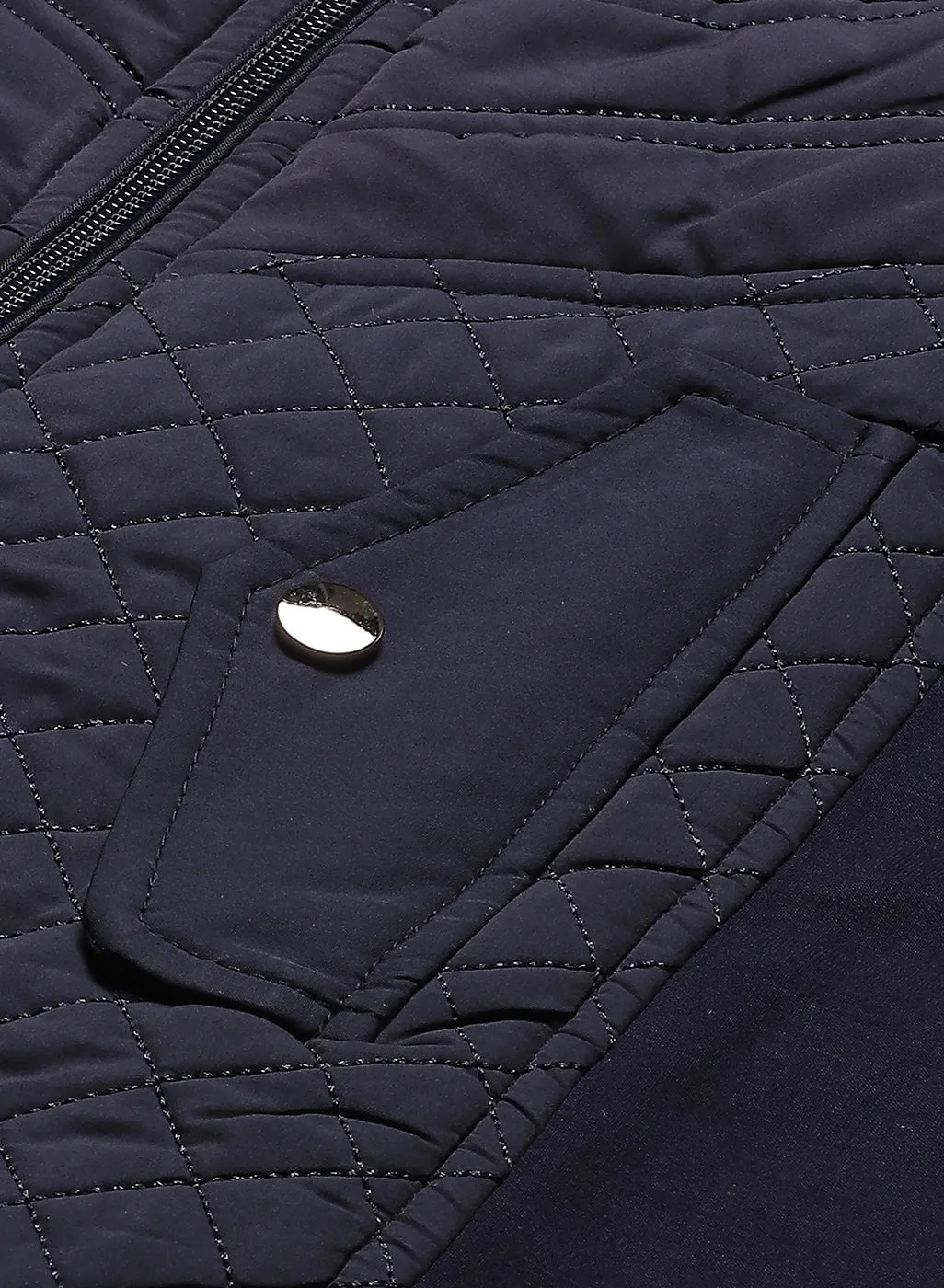 Midnight blue quilted Jacket