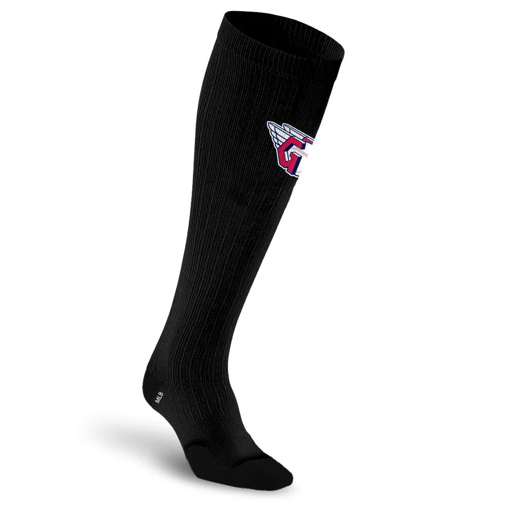 MLB Black Compression Socks, Cleveland Guardians