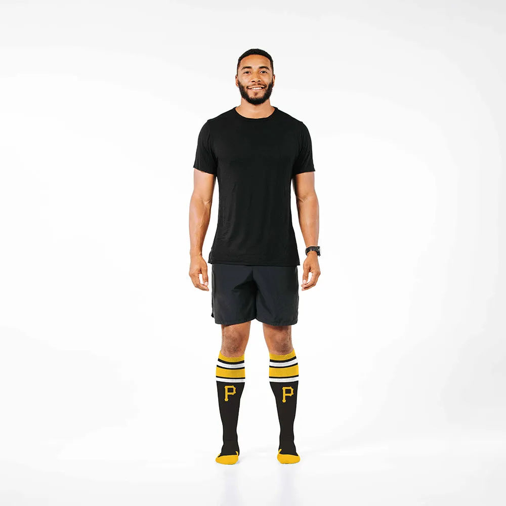 MLB Compression Socks, Pittsburgh Pirates - Classic Stripe