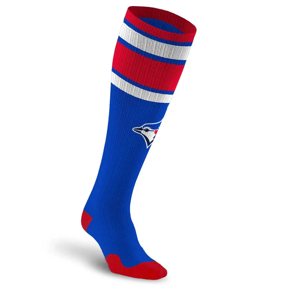 MLB Compression Socks, Toronto Blue Jays - Classic Stripe