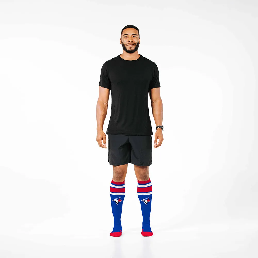 MLB Compression Socks, Toronto Blue Jays - Classic Stripe