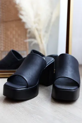 Monica Mules - Black(FINAL SALE)