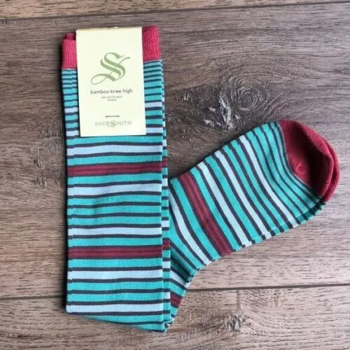 Multi Stripe Knee High Socks (Bamboo Fiber)