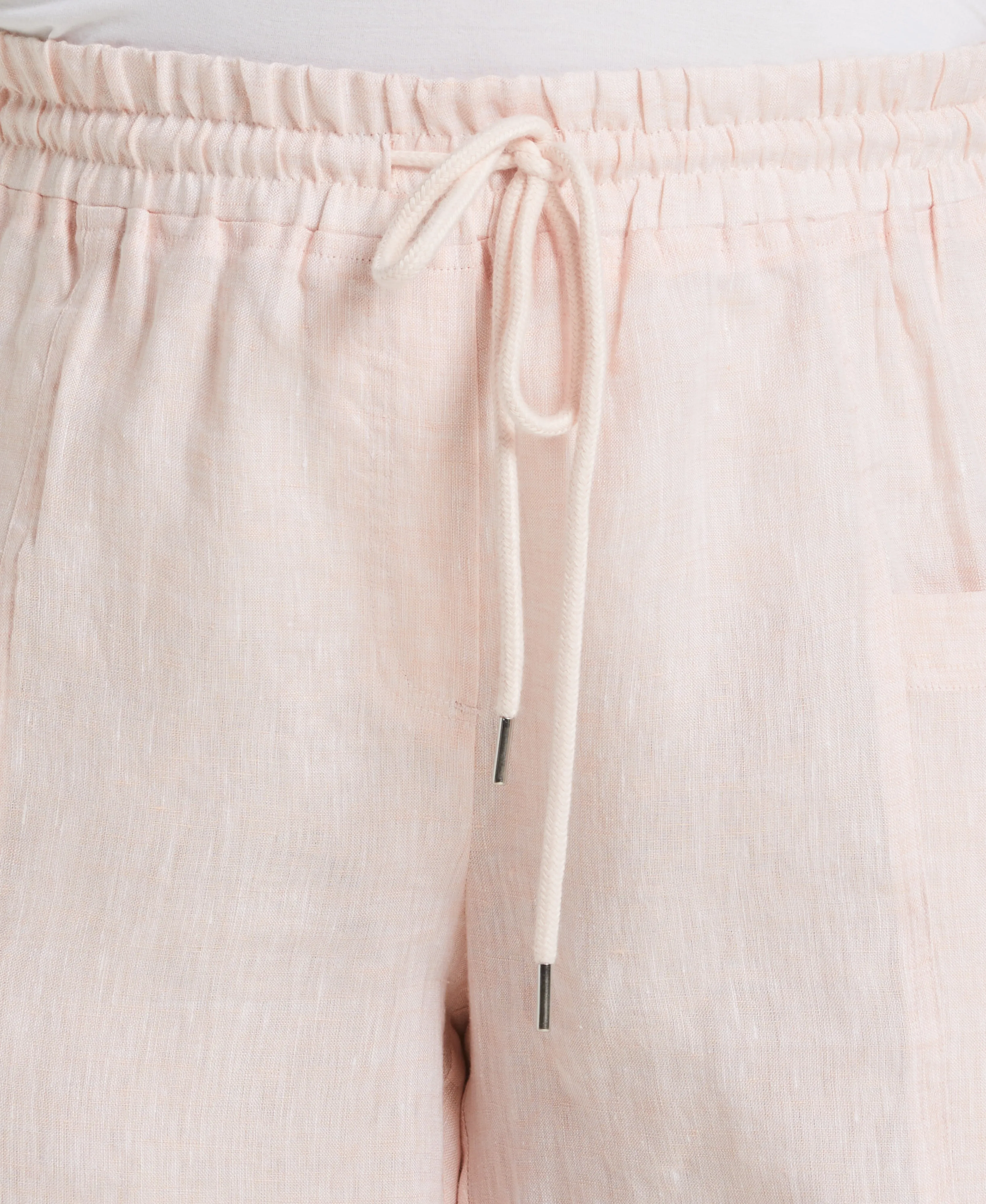 Plus Size Modern Fit Seamed Linen Short